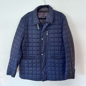 Gimo’s Quilted Water-Repellent Casual Jacket In Navy